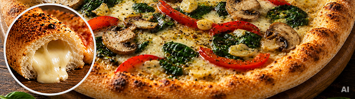 Käserand Vegetarier – Käserand Pizza – Pizzaboy Essen